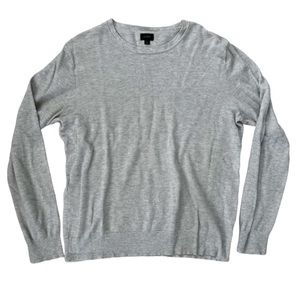 J. CREW MEN’S LONG SLEEVE LIGHTWEIGHT GRAY SWEATER SHIRT TOP